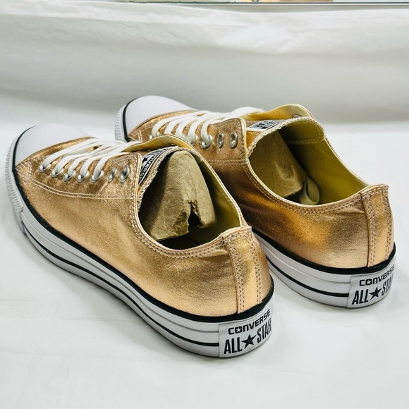 😁SOLD😁 Converse Men’s Metallic Rose Gold Sneakers Sz 11.5 - Picture 4 of 9